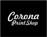 corona print shop logo