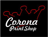 corona print shop logo
